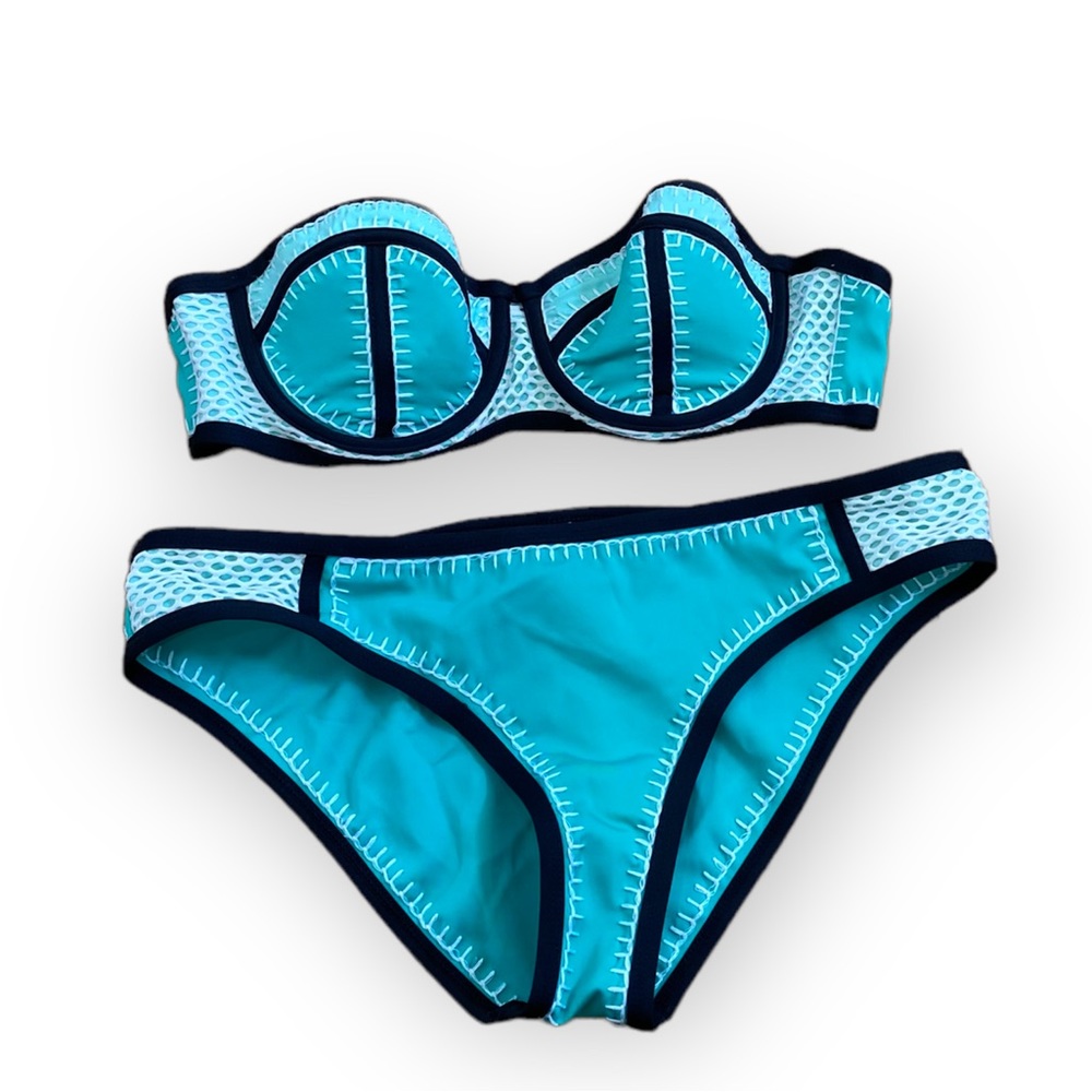 Bar111 Bikini Swim Suit Set Green Size Small Top M Bottom. 
I’2